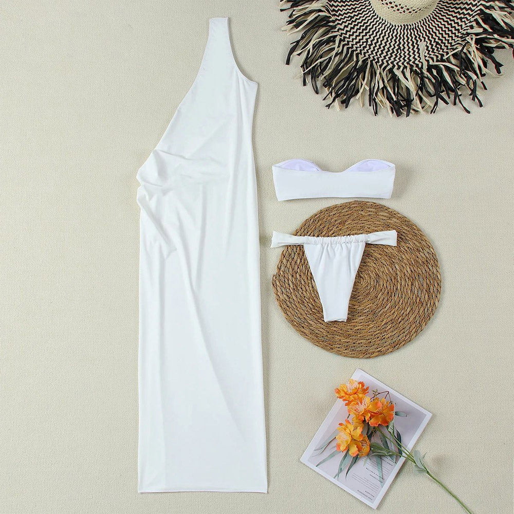 Swimwear- The Lunara white 3 Pcs Set