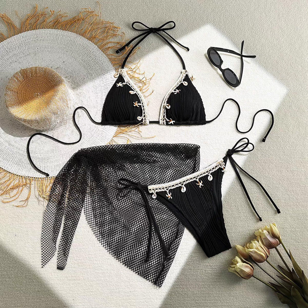 Swimwear- The Starfish 3 Pcs Set Black
